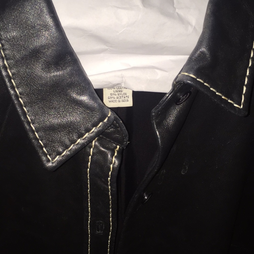 Loft Petites leather jacket - Picture 2 of 4